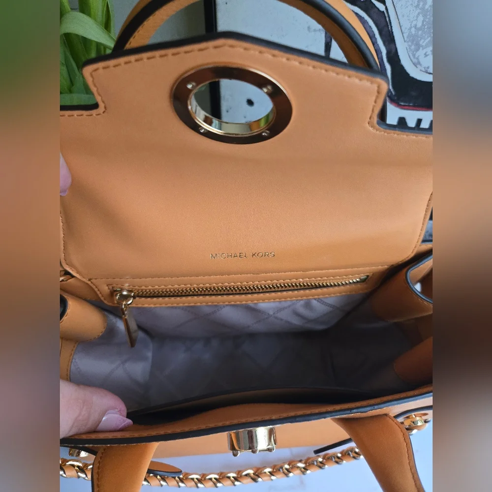 Michael Kors 3Way Leather Satchel Bag EUC
